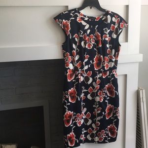 Banana Republic navy/red dress